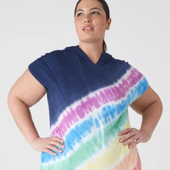 LANE BRYANT LIVI Pride Hooded Dye Effect Dress - Picture 5 of 10